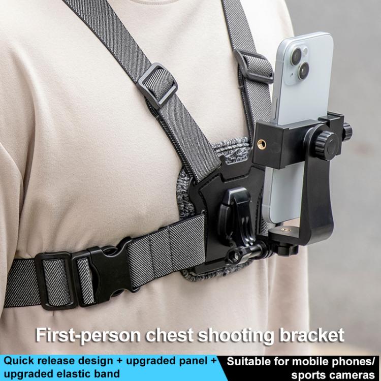 3 in 1 Quick Release Body Mount Belt Chest Strap with Mount & Screw(Grey) - free shipping - PMC TechLife - Order now!