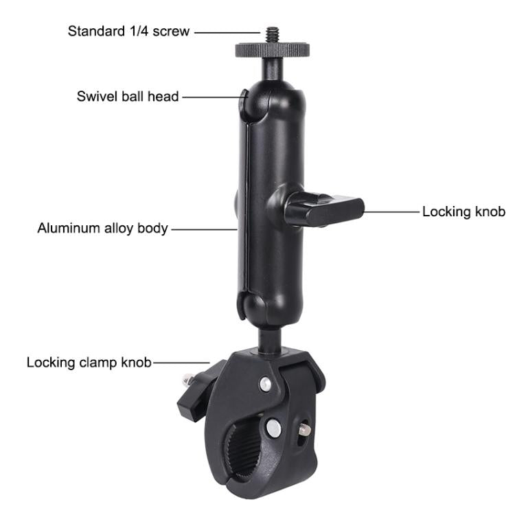 Universal Action Camera Bicycle Handlebar Clamp, Size:M 20cm(Black) - free shipping - PMC TechLife - Order now!