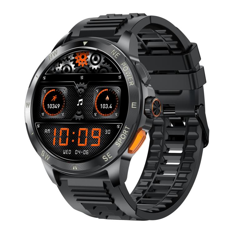 AK77 BT Call Smart Watch, Support Blood Oxygen / Blood Pressure / Heart Rate / Sports Health Monitoring Fitness Tracker(Black Silicone) - free shipping - PMC TechLife - Order now!