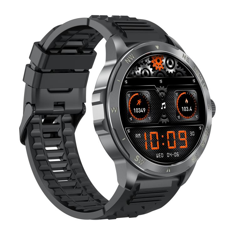 AK77 BT Call Smart Watch, Support Blood Oxygen / Blood Pressure / Heart Rate / Sports Health Monitoring Fitness Tracker(Black Silicone) - free shipping - PMC TechLife - Order now!