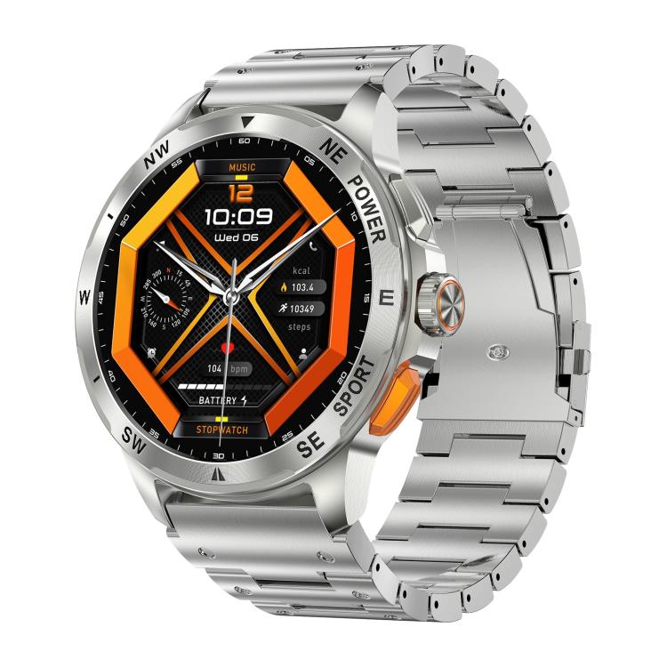 AK77 BT Call Smart Watch, Support Blood Oxygen / Blood Pressure / Heart Rate / Sports Health Monitoring Fitness Tracker(Silver Steel) - free shipping - PMC TechLife - Order now!
