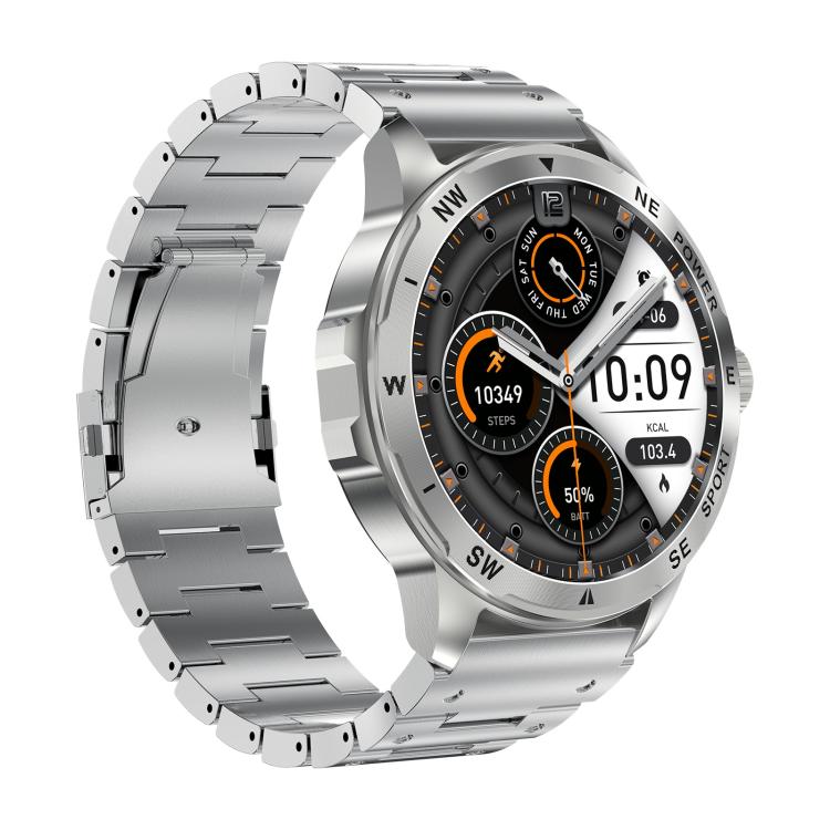 AK77 BT Call Smart Watch, Support Blood Oxygen / Blood Pressure / Heart Rate / Sports Health Monitoring Fitness Tracker(Silver Steel) - free shipping - PMC TechLife - Order now!