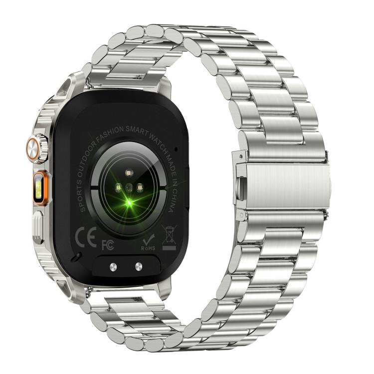 AK80 BT Call Smart Watch, Support Blood Oxygen / Blood Pressure / Heart Rate / Sports Health Monitoring Fitness Tracker(Silver 3-Bead Steel) - free shipping - PMC TechLife - Order now!