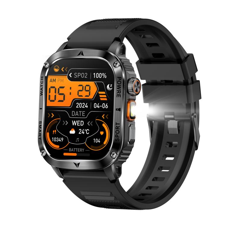 AK80 BT Call Smart Watch, Support Blood Oxygen / Blood Pressure / Heart Rate / Sports Health Monitoring Fitness Tracker(Black Silicone) - free shipping - PMC TechLife - Order now!