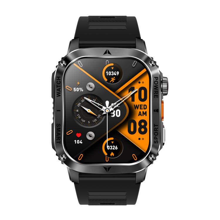 AK80 BT Call Smart Watch, Support Blood Oxygen / Blood Pressure / Heart Rate / Sports Health Monitoring Fitness Tracker(Black Silicone) - free shipping - PMC TechLife - Order now!