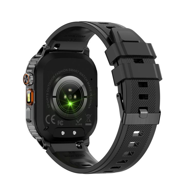 AK80 BT Call Smart Watch, Support Blood Oxygen / Blood Pressure / Heart Rate / Sports Health Monitoring Fitness Tracker(Black Silicone) - free shipping - PMC TechLife - Order now!