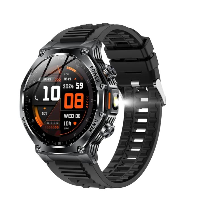 AK82 BT Call Smart Watch, Support Blood Oxygen / Blood Pressure / Heart Rate / Sports Health Monitoring Fitness Tracker(Space Gray Black Silicone) - free shipping - PMC TechLife - Order now!