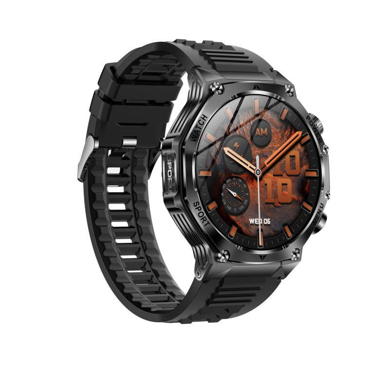 AK82 BT Call Smart Watch, Support Blood Oxygen / Blood Pressure / Heart Rate / Sports Health Monitoring Fitness Tracker(Space Gray Black Silicone) - free shipping - PMC TechLife - Order now!