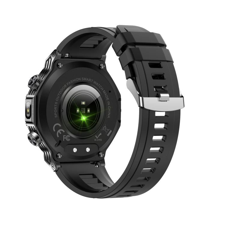 AK82 BT Call Smart Watch, Support Blood Oxygen / Blood Pressure / Heart Rate / Sports Health Monitoring Fitness Tracker(Space Gray Black Silicone) - free shipping - PMC TechLife - Order now!