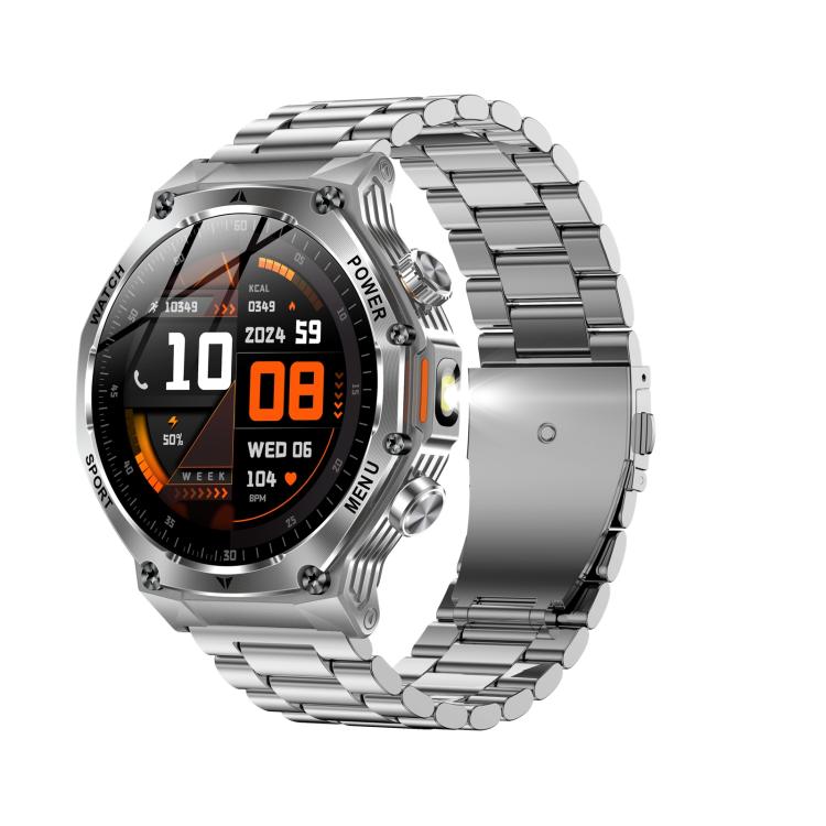 AK82 BT Call Smart Watch, Support Blood Oxygen / Blood Pressure / Heart Rate / Sports Health Monitoring Fitness Tracker(Silver Steel) - free shipping - PMC TechLife - Order now!
