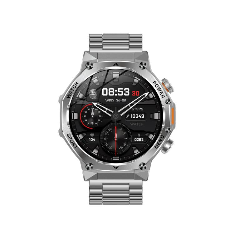 AK82 BT Call Smart Watch, Support Blood Oxygen / Blood Pressure / Heart Rate / Sports Health Monitoring Fitness Tracker(Silver Steel) - free shipping - PMC TechLife - Order now!