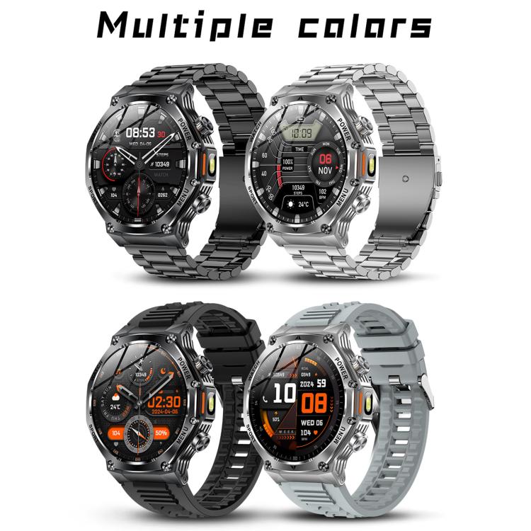 AK82 BT Call Smart Watch, Support Blood Oxygen / Blood Pressure / Heart Rate / Sports Health Monitoring Fitness Tracker(Silver Grey Silicone) - free shipping - PMC TechLife - Order now!
