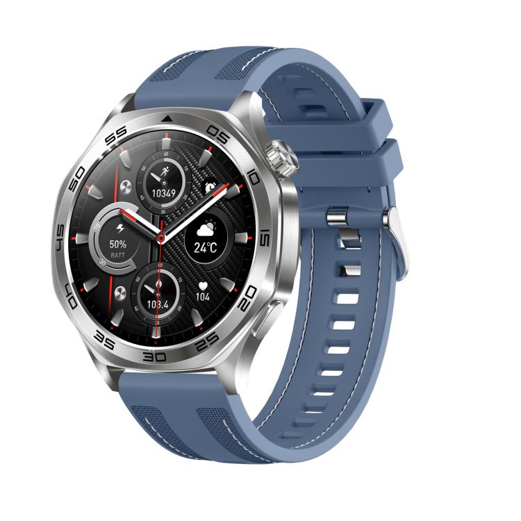 AK83 BT Call Smart Watch, Support Blood Pressure / Heart Rate / Sports Health Monitoring Fitness Tracker(Steel Blue Braid Silicone) - free shipping - PMC TechLife - Order now!