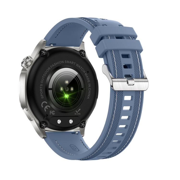 AK83 BT Call Smart Watch, Support Blood Pressure / Heart Rate / Sports Health Monitoring Fitness Tracker(Steel Blue Braid Silicone) - free shipping - PMC TechLife - Order now!