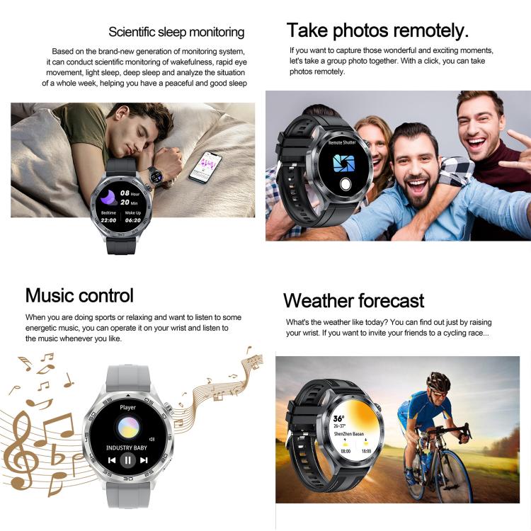AK83 BT Call Smart Watch, Support Blood Pressure / Heart Rate / Sports Health Monitoring Fitness Tracker(Steel Blue Braid Silicone) - free shipping - PMC TechLife - Order now!