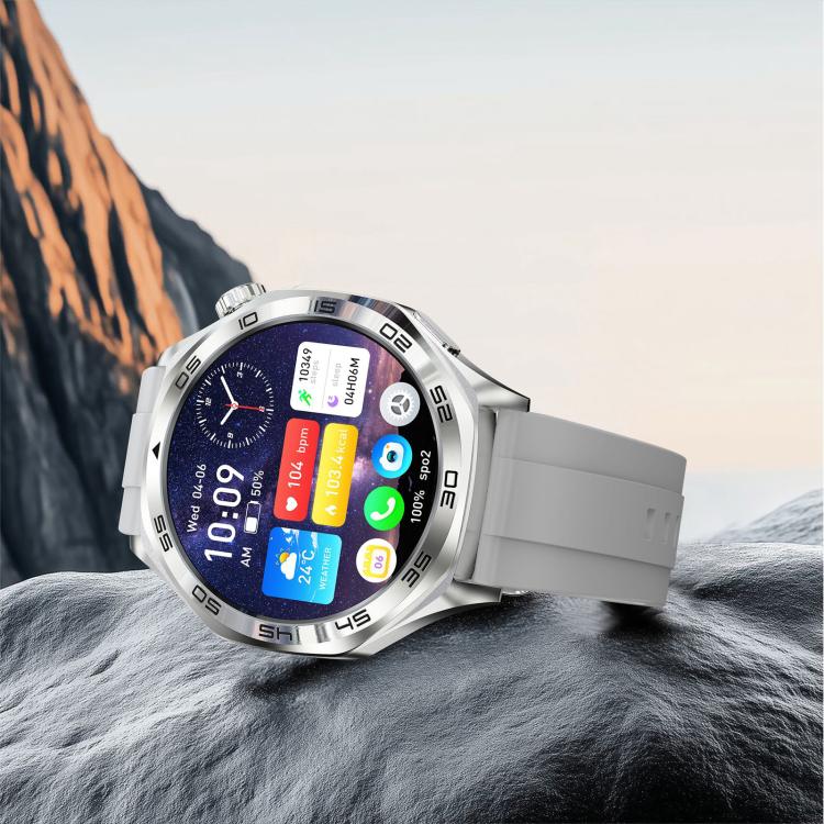 AK83 BT Call Smart Watch, Support Blood Pressure / Heart Rate / Sports Health Monitoring Fitness Tracker(Steel Blue Braid Silicone) - free shipping - PMC TechLife - Order now!