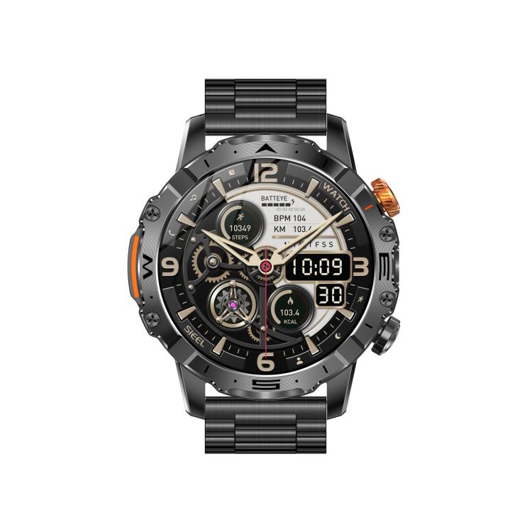 BH11 4G LTE Android 8.1 Smart Watch, 2GB+16GB, Unisoc 8541 Quad Core, Support Heart Rate / Blood Oxygen(Black Steel) - free shipping - PMC TechLife - Order now!