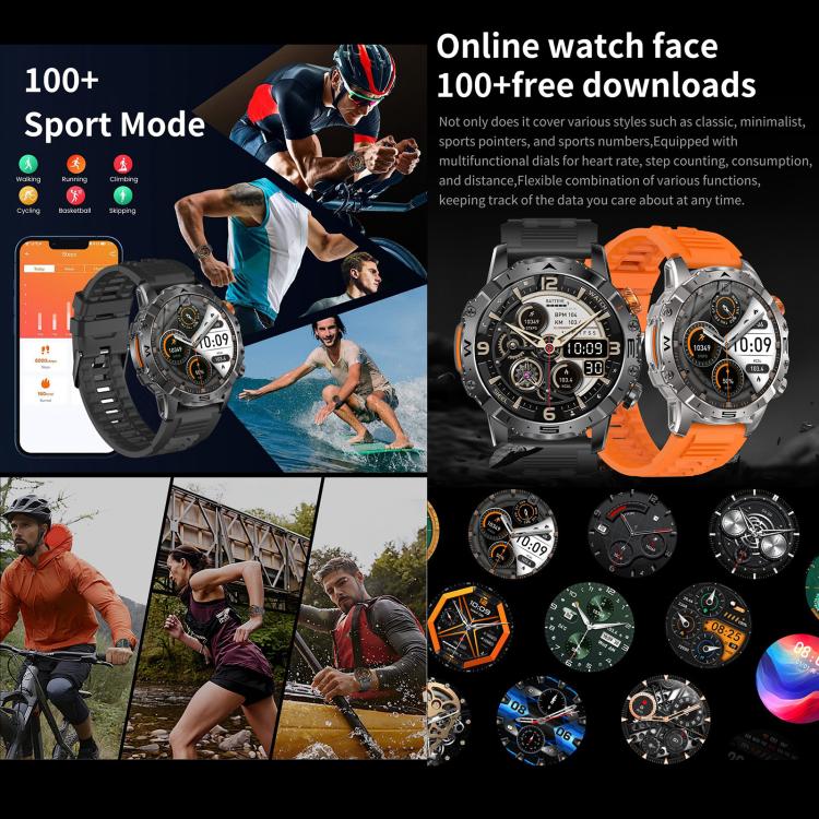 BH11 4G LTE Android 8.1 Smart Watch, 2GB+16GB, Unisoc 8541 Quad Core, Support Heart Rate / Blood Oxygen(Black Steel) - free shipping - PMC TechLife - Order now!
