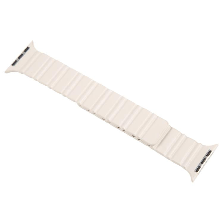 For Apple Watch 46mm / 49mm / 45mm / 44mm Magnetic PU Leather Watch Band(Bronzing) - Watch Bands by PMC TechLife | Online Shopping South Africa | PMC TechLife | Buy Now Pay Later Mobicred