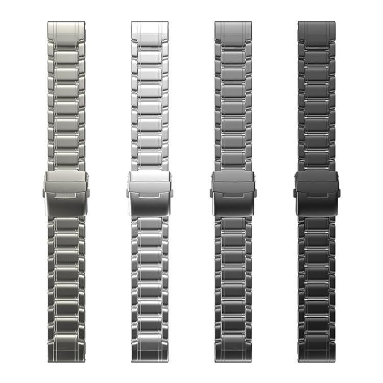 For Gamin 26mm Safety Buckle Pure Titanium Metal Watch Band(Silver) - free shipping - PMC TechLife - Order now!