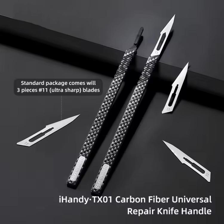 QianLi TX01 Carbon Fibre Non-Magnetic Anti-Static Universal Knife Handle - free shipping - PMC TechLife - Order now!