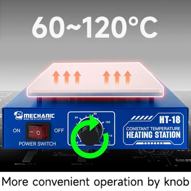 Mechanic HT-18 Intelligent Numerical Control Thermostatic Heating Platform, Plug:UK Plug - free shipping - PMC TechLife - Order now!