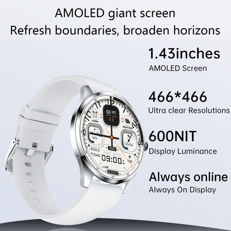 H77 1.43 inch AMOLED Screen Health & Fitness Smart Watch IP67 Waterproof Support BT Call(Pink) - free shipping - PMc TechLife - Order now!