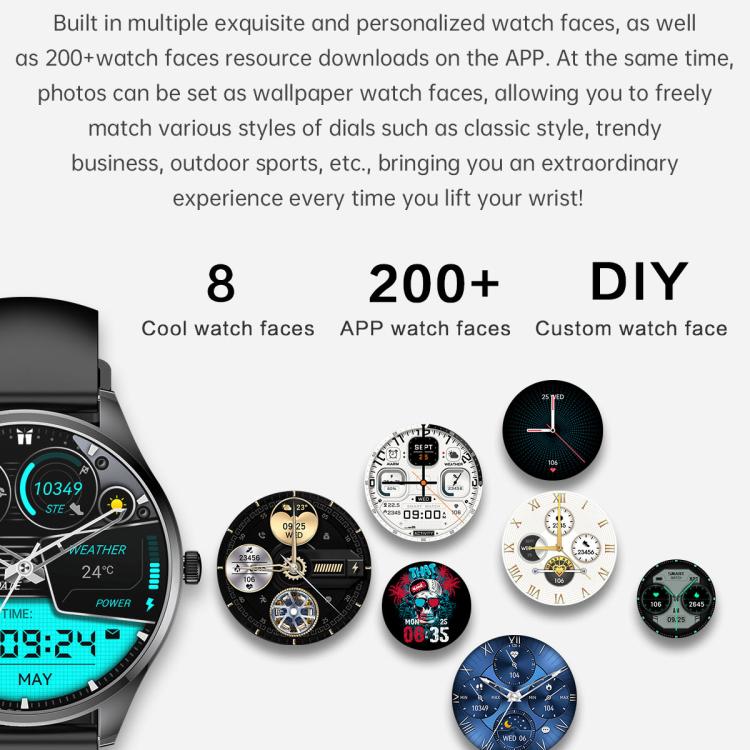 H77 1.43 inch AMOLED Screen Health & Fitness Smart Watch IP67 Waterproof Support BT Call(Gold) - free shipping - PMc TechLife - Order now!