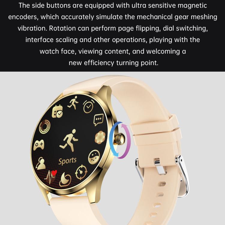 H77 1.43 inch AMOLED Screen Health & Fitness Smart Watch IP67 Waterproof Support BT Call(Gold) - free shipping - PMc TechLife - Order now!