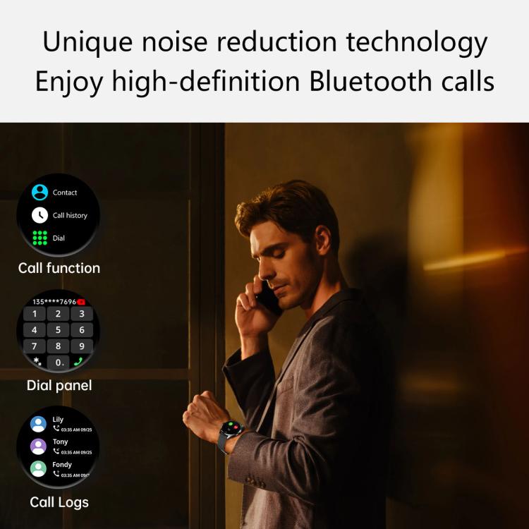 H77 1.43 inch AMOLED Screen Health & Fitness Smart Watch IP67 Waterproof Support BT Call(Silver) - free shipping - PMC TechLife - Order now!
