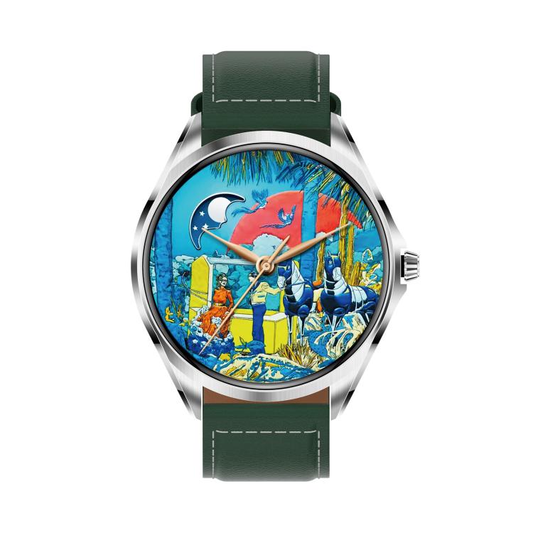 H78 1.43 inch AMOLED Screen Health & Fitness Smart Watch IP67 Waterproof Support BT Call(Silver Shell Green Leather) - free shipping - PMC TechLife - Order now!