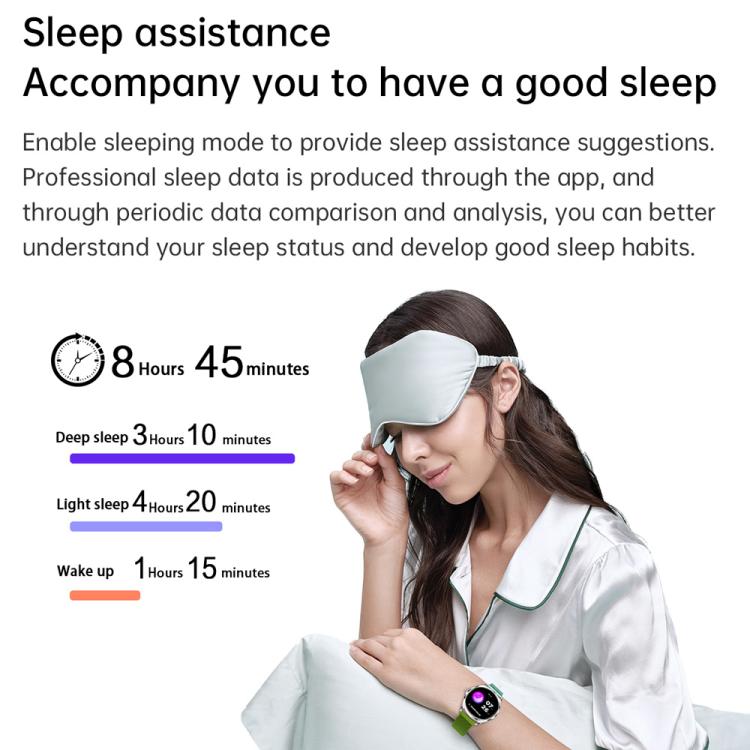 H78 1.43 inch AMOLED Screen Health & Fitness Smart Watch IP67 Waterproof Support BT Call(Silver Milanese) - free shipping - PMC TechLife - Order now!