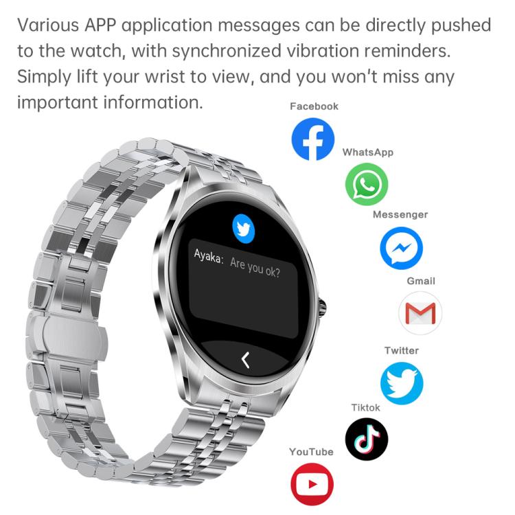 H78 1.43 inch AMOLED Screen Health & Fitness Smart Watch IP67 Waterproof Support BT Call(Gold Shell Black Leather) - free shipping - PMc TechLife - Order now!