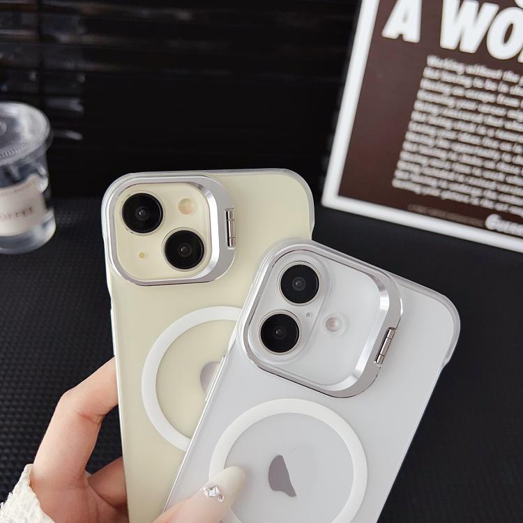 For iPhone 15 Pro Ultra-thin Transparent MagSafe Magnetic Frameless Lens Holder Phone Case - free shipping - PMC TechLife - Order now!