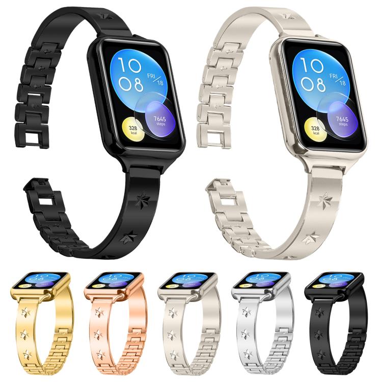 For Xiaomi Mi Band 8 Pro / Redmi Watch 4 Snowflake Petals Bracelet Metal Watch Band(Gold) - free shipping - PMC TechLife - Order now!
