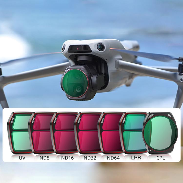 For DJI Air 3S BRDRC Camera Lens Filter, Filter:ND8 - free shipping - PMC TechLife - Order now!