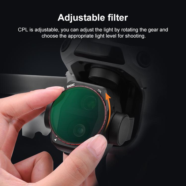 For DJI Air 3S BRDRC Camera Lens Filter, Filter:ND64 - free shipping - PMC TechLife - Order now!