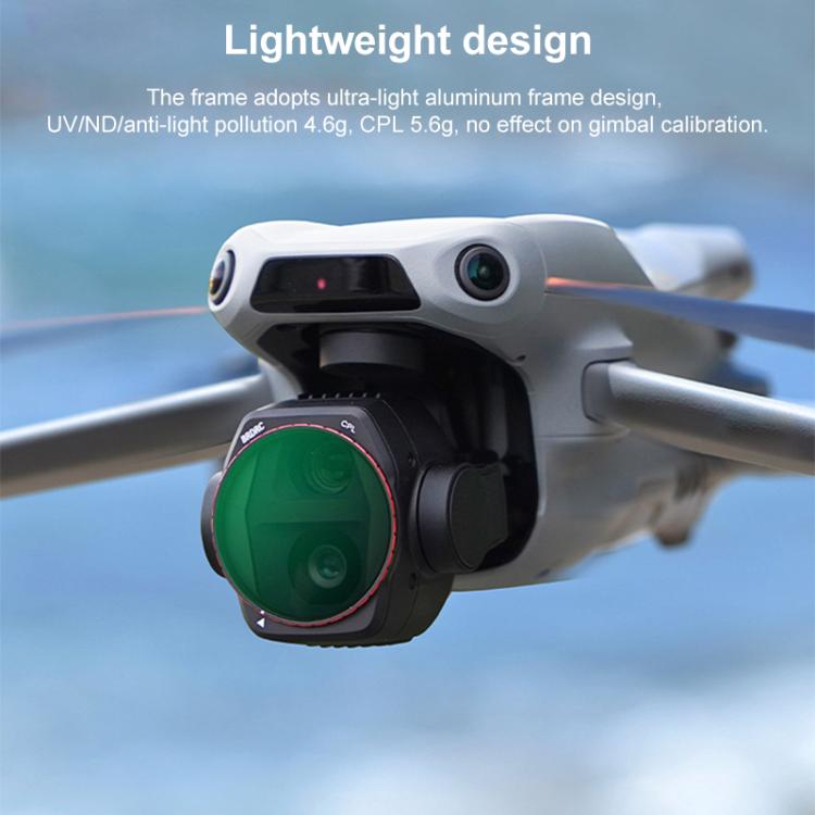 For DJI Air 3S BRDRC Camera Lens Filter, Filter:ND64 - free shipping - PMC TechLife - Order now!