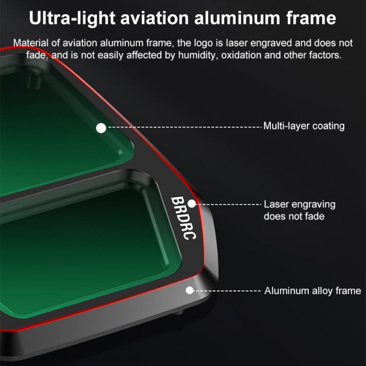 For DJI Air 3S BRDRC Camera Lens Filter, Filter:3 in 1 CPL UV ND16 - free shipping - PMC TechLife - Order now!