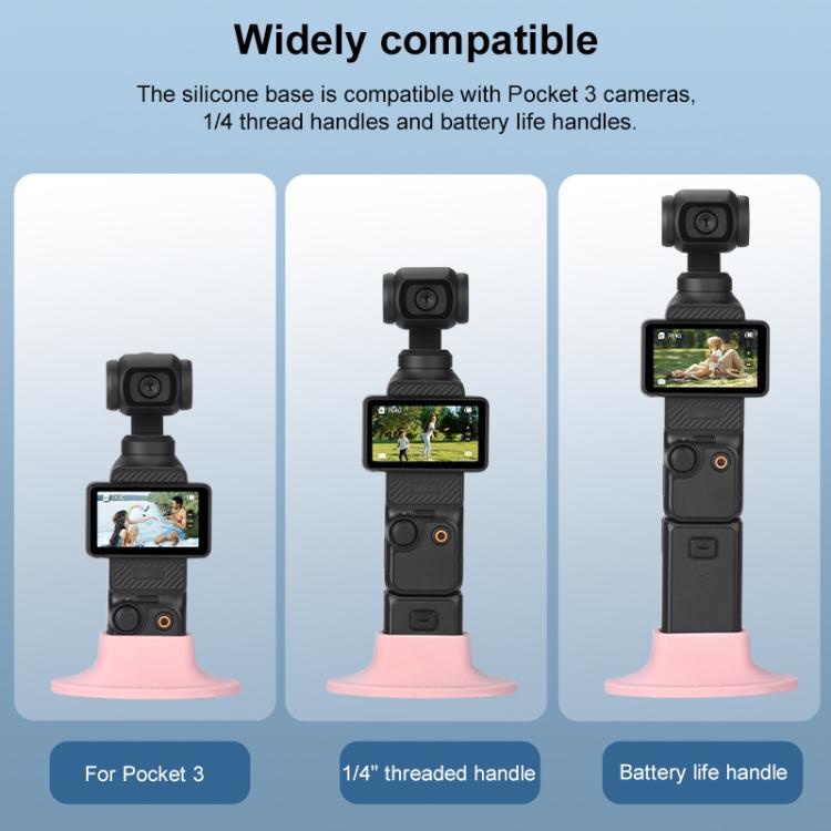 For DJI OSMO Pocket 3 BRDRC Silicone Desktop Base Bracket(Purple) - free shipping - PMC TechLife - Order now!