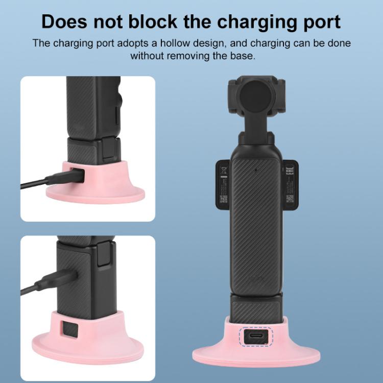For DJI OSMO Pocket 3 BRDRC Silicone Desktop Base Bracket(Black) - free shipping - PMC TechLife - Order now!