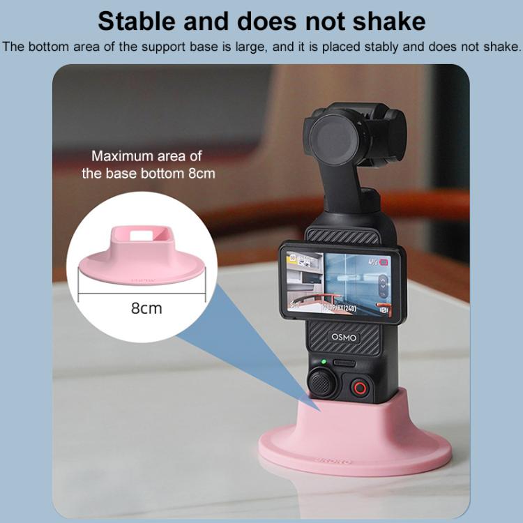For DJI OSMO Pocket 3 BRDRC Silicone Desktop Base Bracket(Yellow) - free shipping - PMC TechLife - Order now!