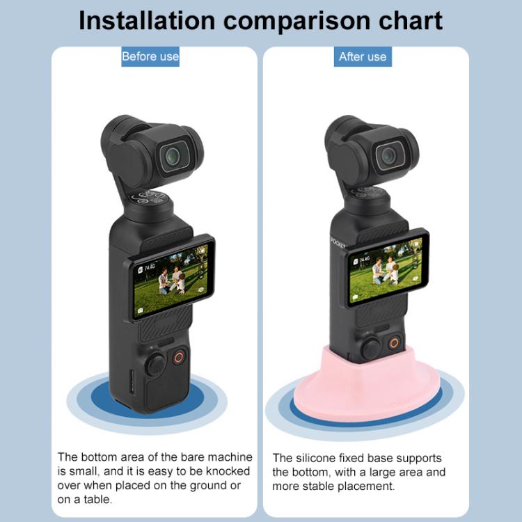 For DJI OSMO Pocket 3 BRDRC Silicone Desktop Base Bracket(Purple) - free shipping - PMC TechLife - Order now!