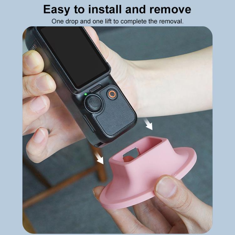 For DJI OSMO Pocket 3 BRDRC Silicone Desktop Base Bracket(Black) - free shipping - PMC TechLife - Order now!