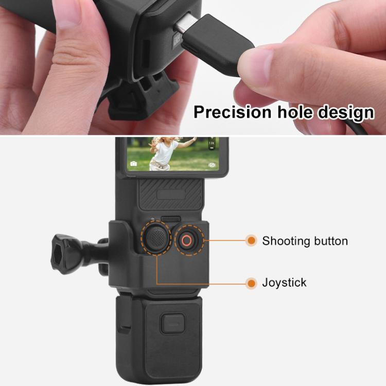 For DJI OSMO Pocket 3 BRDRC Protection Frame Adapter Base, Type:Frame + Clip + Chest Strap - free shipping - PMC TechLife - Order now!