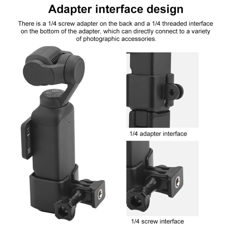 For DJI OSMO Pocket 3 BRDRC Protection Frame Adapter Base, Type:Frame + Backpack Clip - free shipping - PMC TechLife - Order now!