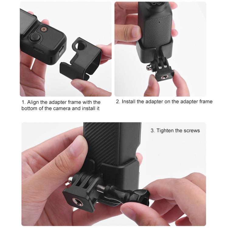 For DJI OSMO Pocket 3 BRDRC Protection Frame Adapter Base, Type:Frame + Chest Strap - free shipping - PMC TechLife - Order now!
