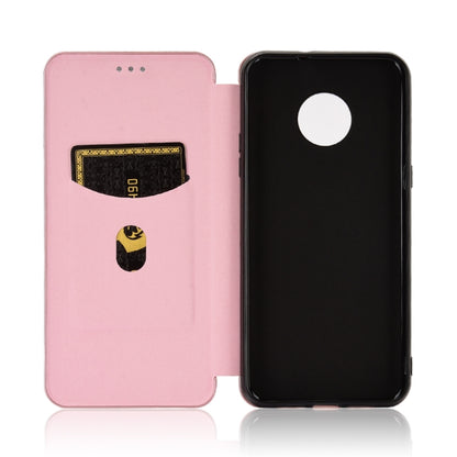 For Doogee X95 Carbon Fiber Texture Horizontal Flip TPU + PC + PU Leather Case with Card Slot & Lanyard(Pink) - More Brand by PMC Jewellery | Online Shopping South Africa | PMC Jewellery | Buy Now Pay Later Mobicred