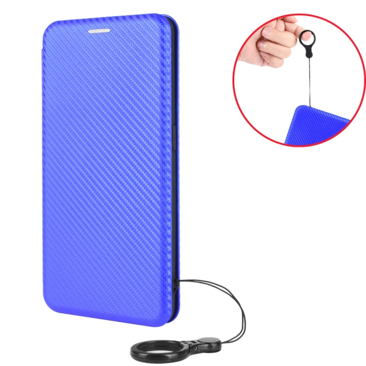For Ulefone Note 9P Carbon Fiber Texture Horizontal Flip TPU + PC + PU Leather Case with Card Slot & Lanyard(Black) - Ulefone Cases by PMC Jewellery | Online Shopping South Africa | PMC Jewellery | Buy Now Pay Later Mobicred