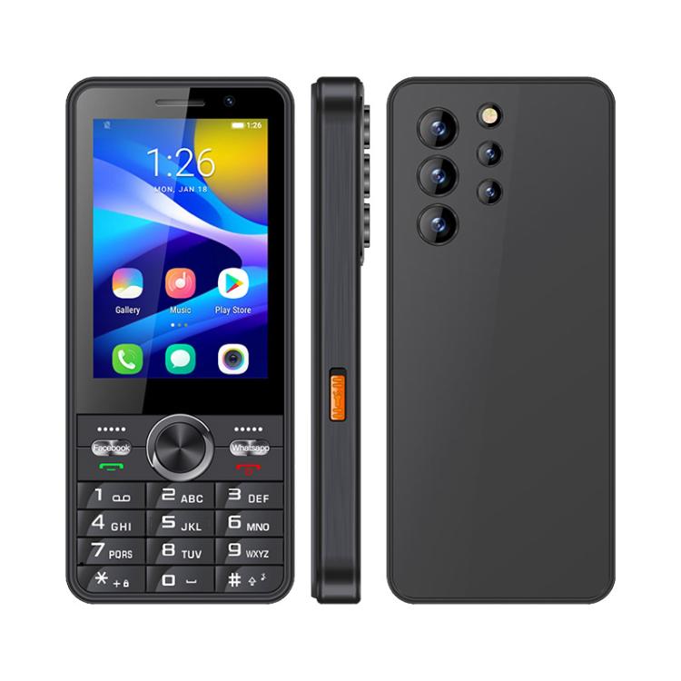 UNIWA XS24 Keypad Phone, 2GB+16GB, 3.5 inch Android 8.1 Mediatek MT6737M Quad Core, Flashlights, Network: 4G, Support Google Store, Plug:US Plug(Black) - free shipping - PMc TechLife - Order now!